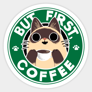 But, first coffee Sticker